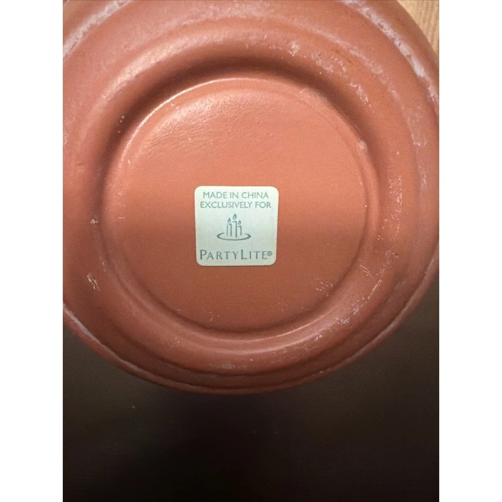 Vintage Partylite Sunesta Chiminea Tealight Terracotta Candle Holder Celestial